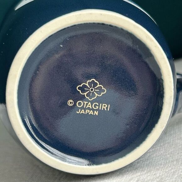 Otagiri Unicorn Crescent Moon and Stars Gold Blue Vintage Coffee Cup Japan - Picture 6 of 6